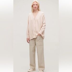 COS Cream Women's Cardigan